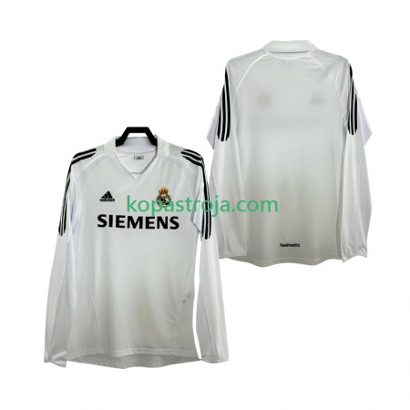 Billiga Fotbollströjor Real Madrid 2006 Retro Hemma tröja 2005 Långärmad